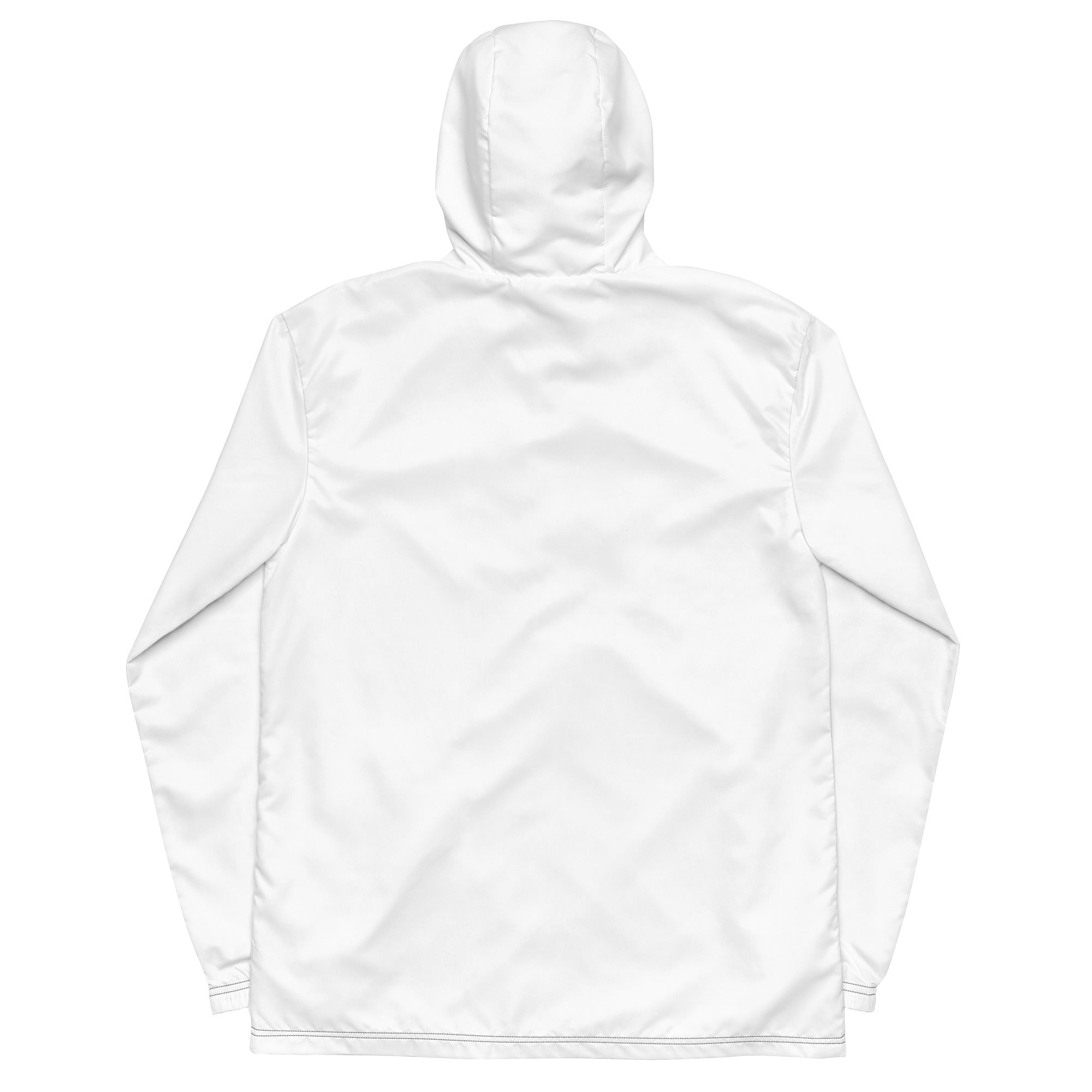 Coupe-vent impermeable homme streetwear LB noir, vue de dos
