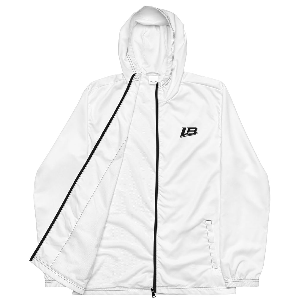 Coupe-vent impermeable homme streetwear LB noir, vue de face
