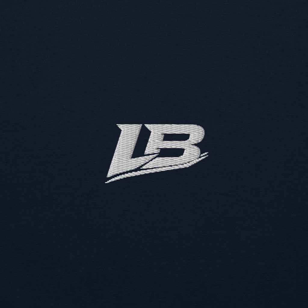 Sweat col rond épais unisexe LB coloris Bleu Marine, vue de face