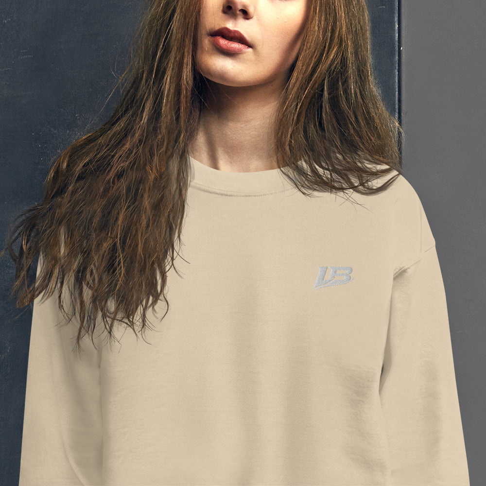 Sweat col rond épais unisexe LB coloris Sable, détail du tissu