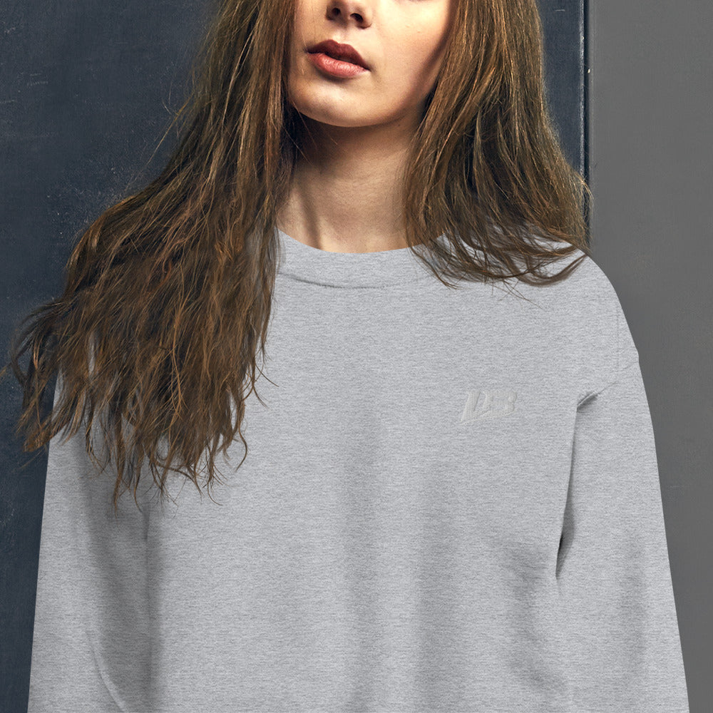 Sweat col rond épais unisexe LB coloris Gris Sport, détail du tissu