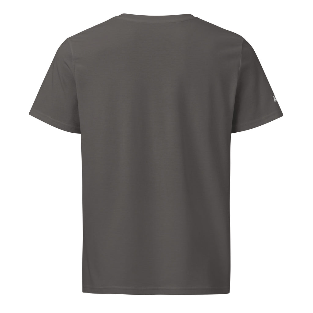 T-shirt bio écoresponsable unisexe LB coloris Anthracite, vue de dos