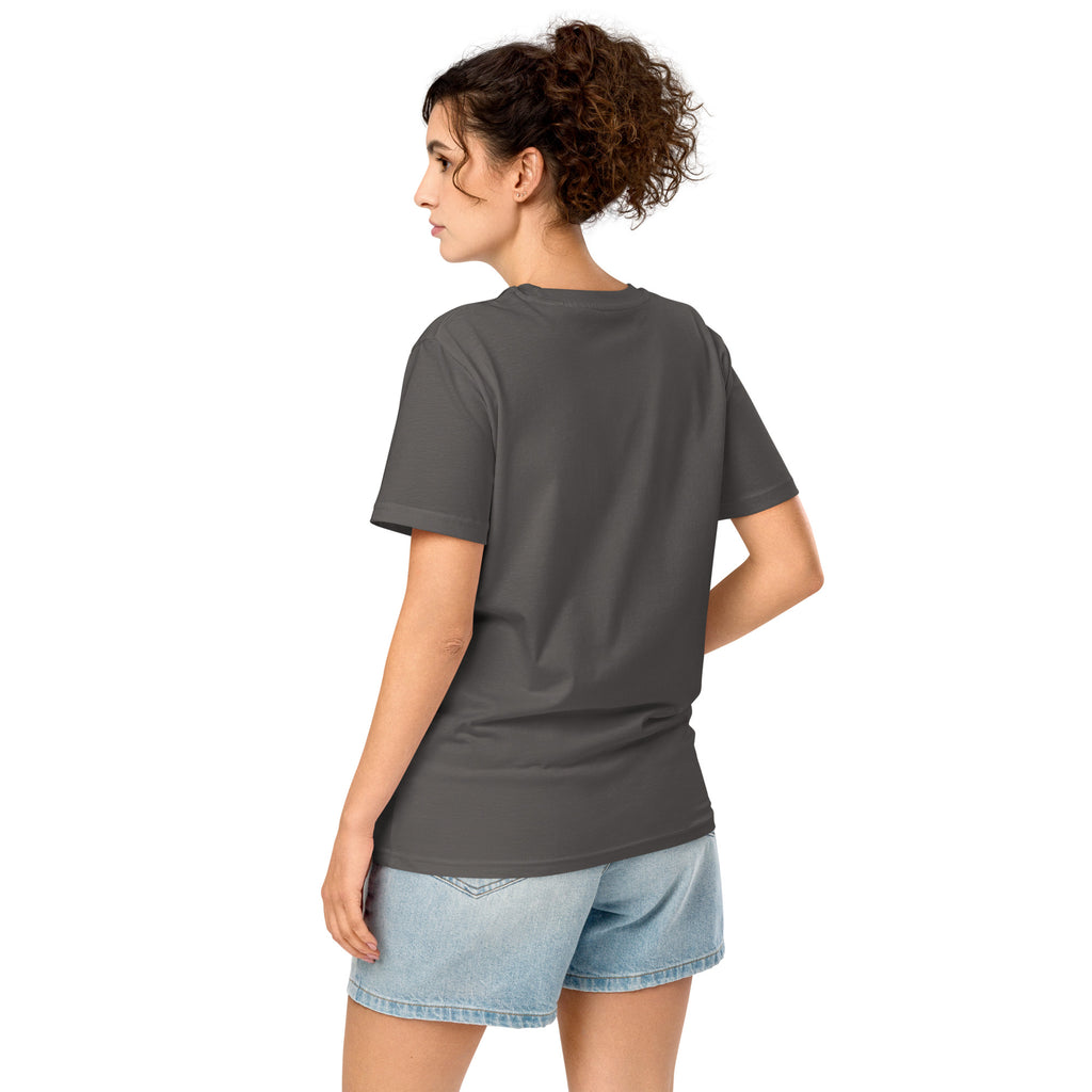 T-shirt bio écoresponsable unisexe LB coloris Anthracite, vue de dos (vue 2)
