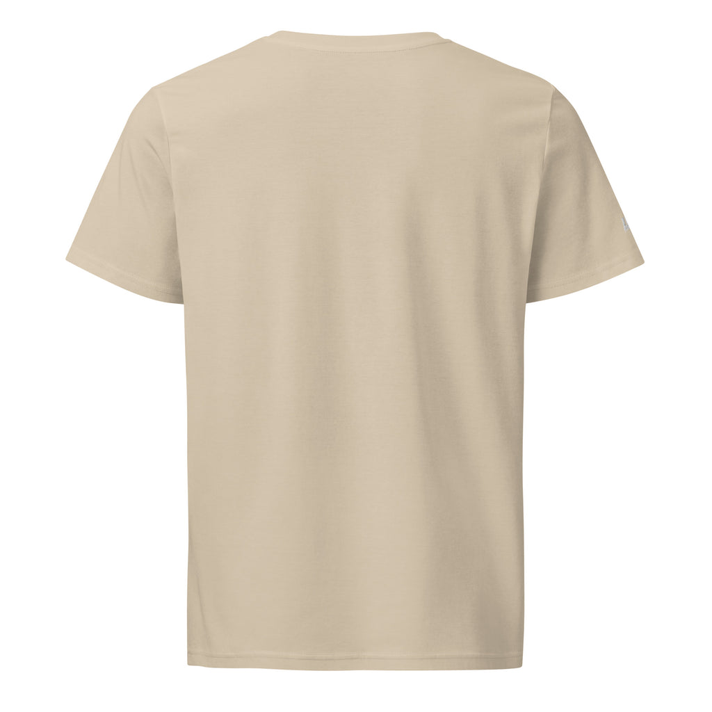 T-shirt bio écoresponsable unisexe LB coloris Desert Dust, vue de dos