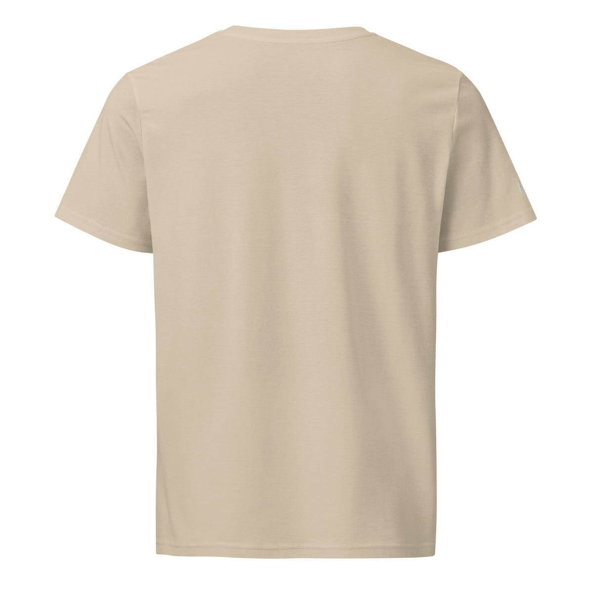T-shirt bio écoresponsable unisexe LB coloris Desert Dust, vue de dos