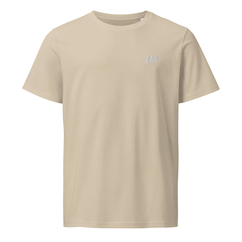 T-shirt bio écoresponsable unisexe LB coloris Desert Dust, vue de face