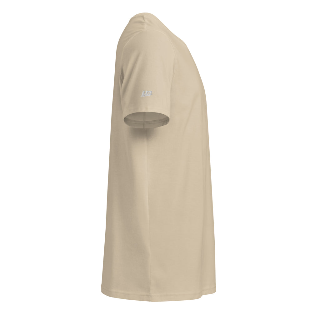 T-shirt bio écoresponsable unisexe LB coloris Desert Dust, vue de profil droit