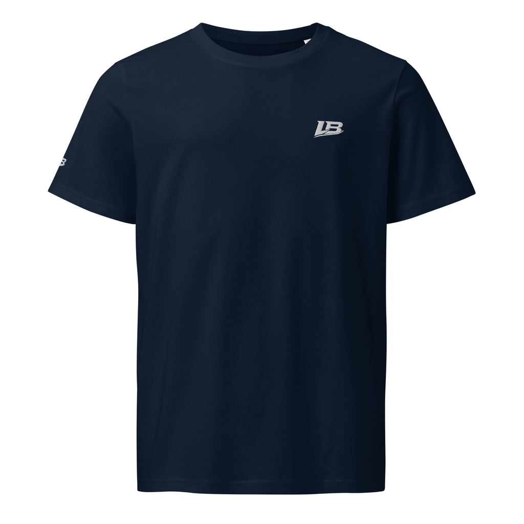 T-shirt bio écoresponsable unisexe LB coloris French Navy, vue de face
