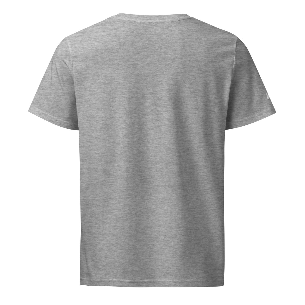T-shirt bio écoresponsable unisexe LB coloris Gris Chiné, vue de dos