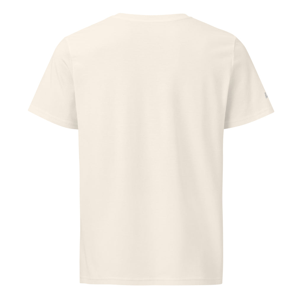 T-shirt bio écoresponsable unisexe LB coloris Vintage White, vue de dos