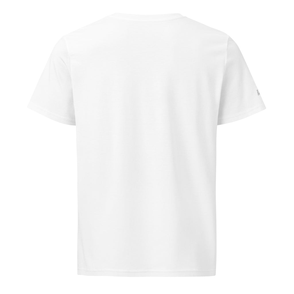 T-shirt bio écoresponsable unisexe LB coloris Blanc, vue de dos