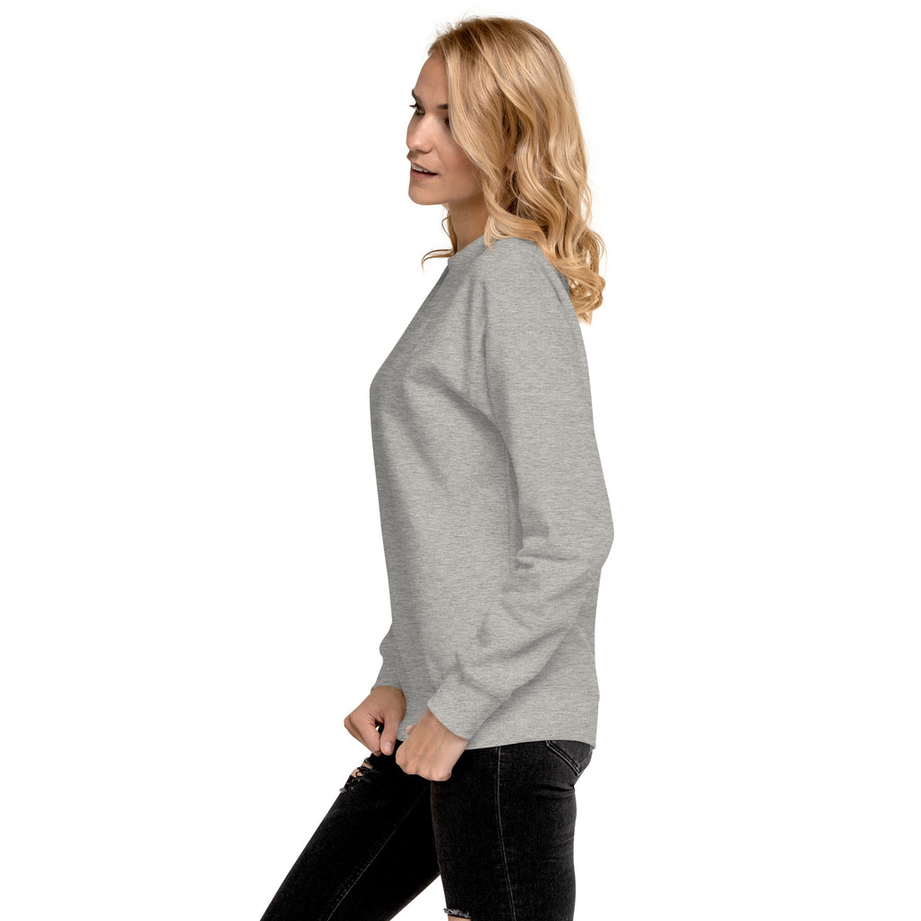 Sweatshirt premium unisexe streetwear LB coloris carbon grey, vue de profil gauche
