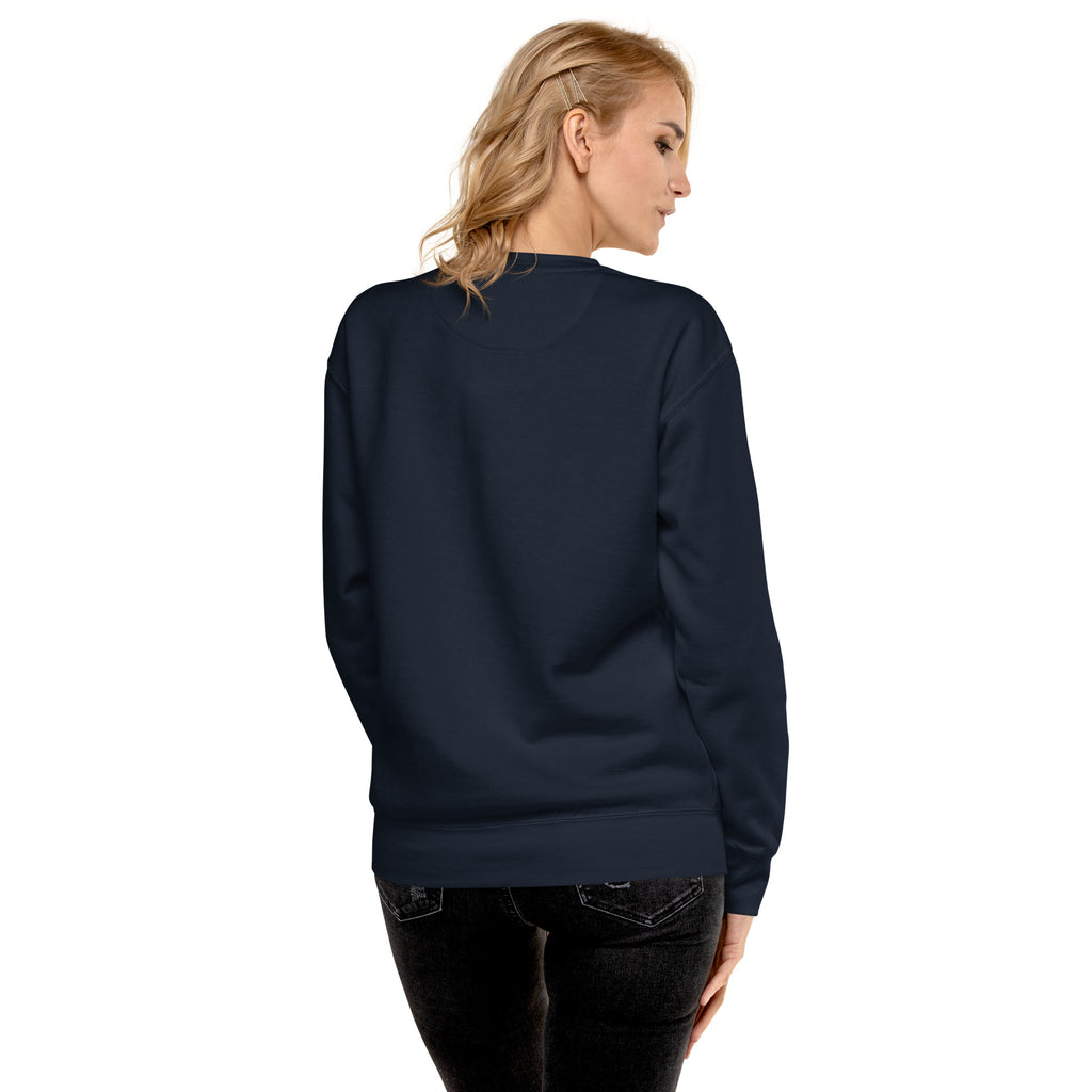 Sweatshirt premium unisexe streetwear LB coloris navy blazer, vue de dos