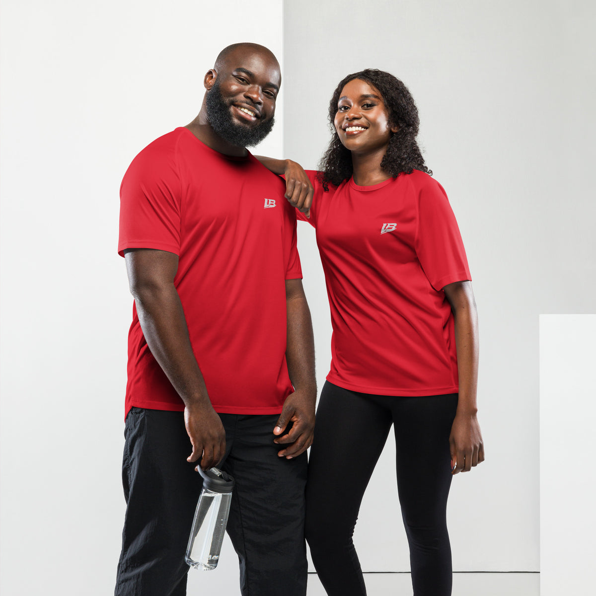 Maillot de sport unisexe streetwear LB, vue de dos